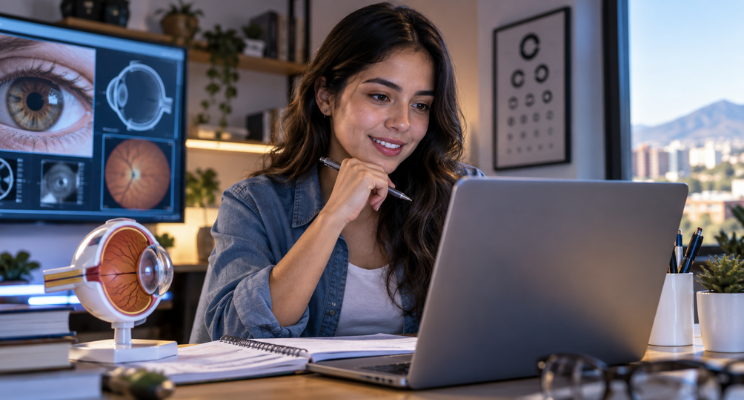 ¿Dónde estudiar Optometría en línea y qué debes revisar
